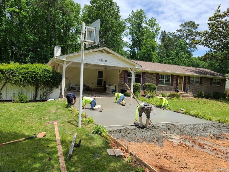 concrete driveway