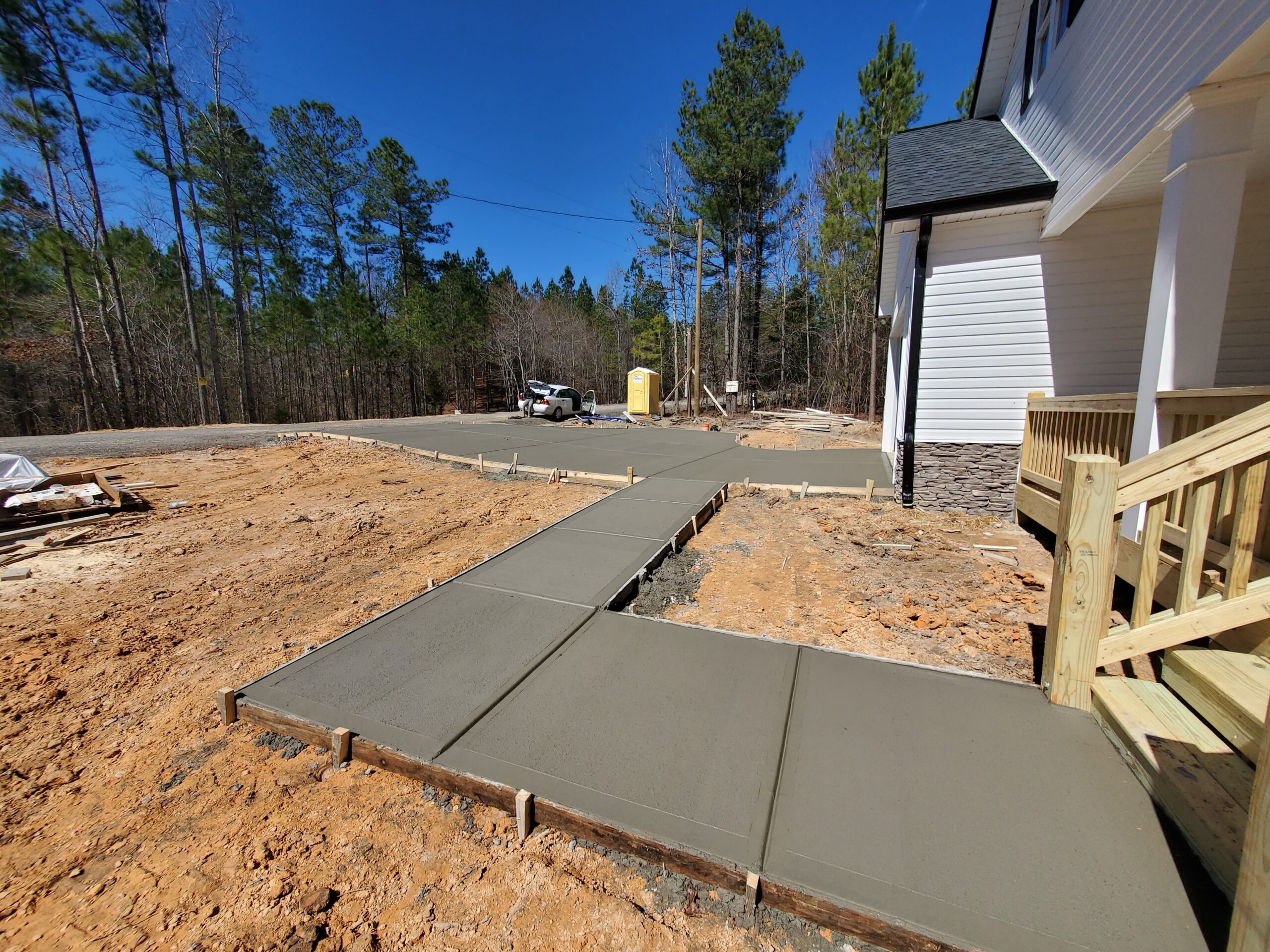 Concrete construction project in Woodstock Georgia
