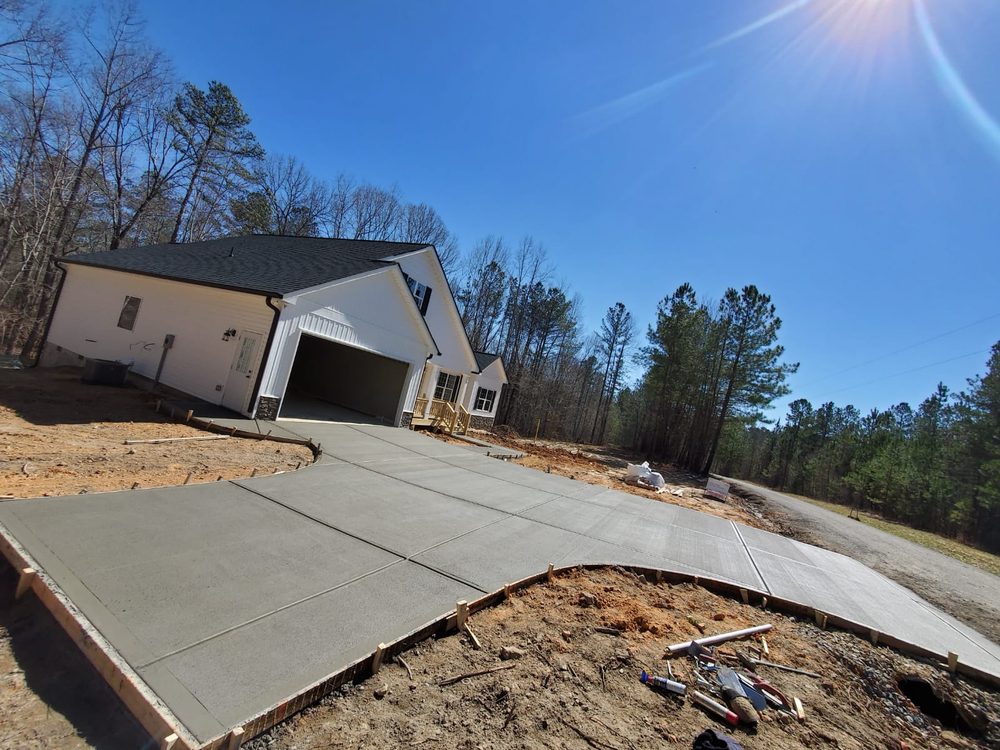 Concrete construction and residential property improvement project