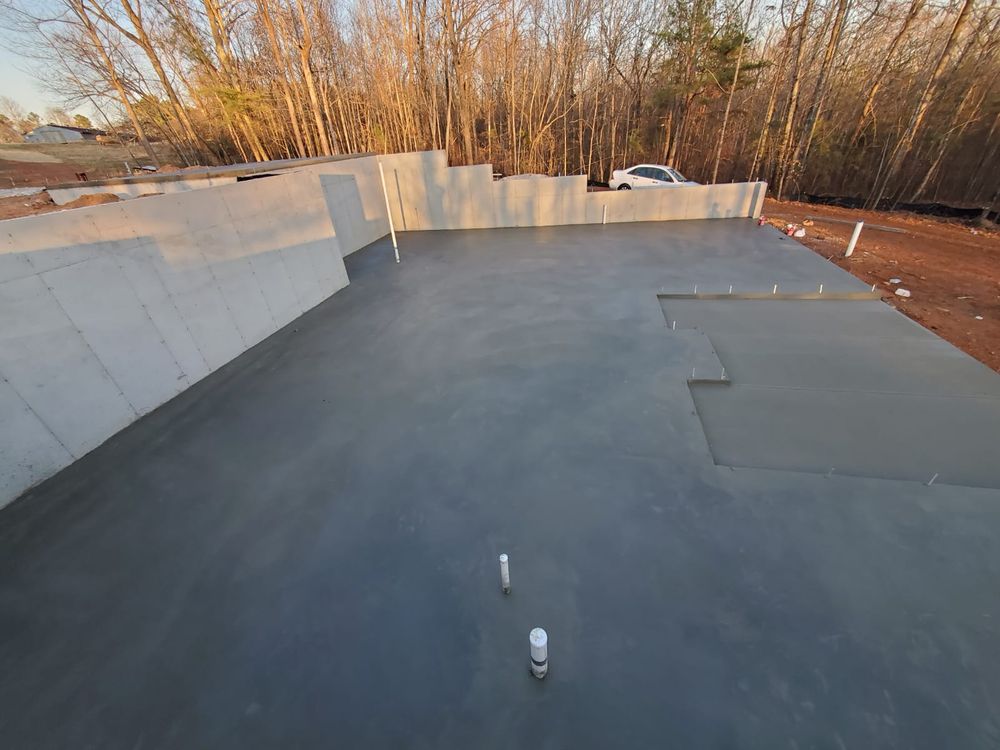 Residential concrete construction project