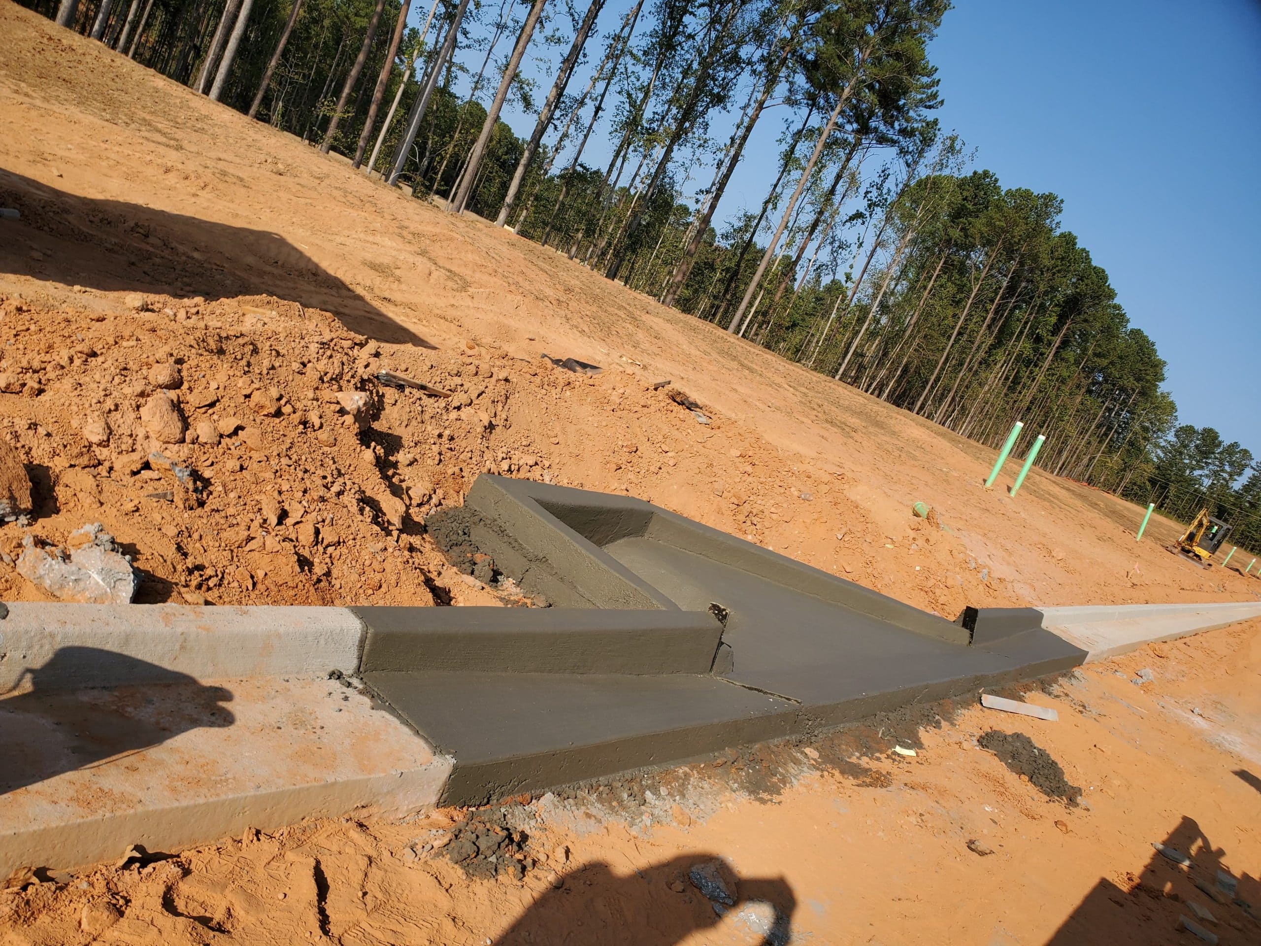 Concrete construction project in Roswell Georgia
