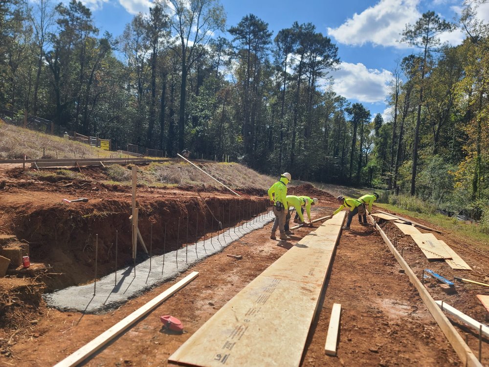Commercial equipment and concrete infrastructure project