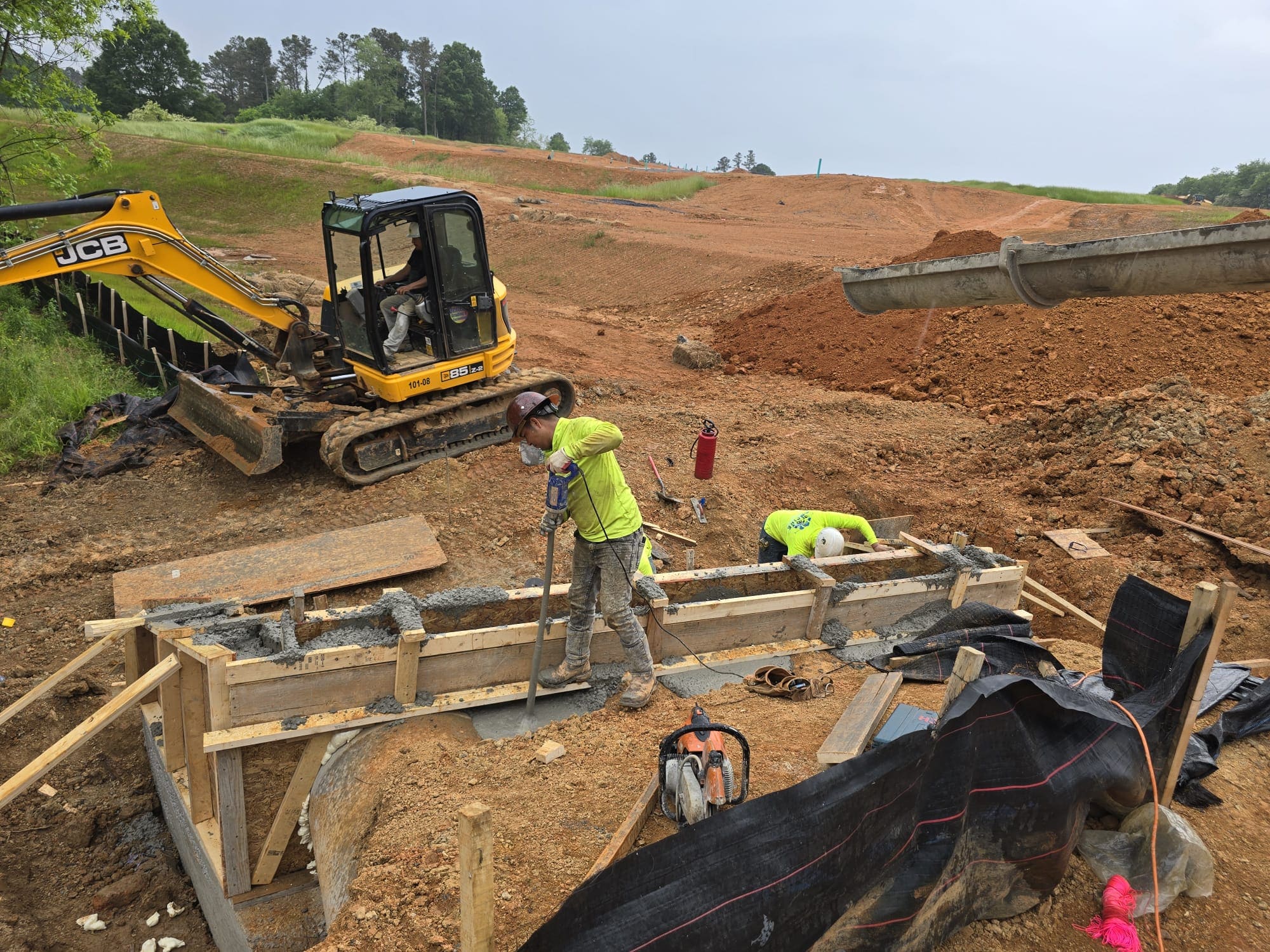 Commercial concrete property project