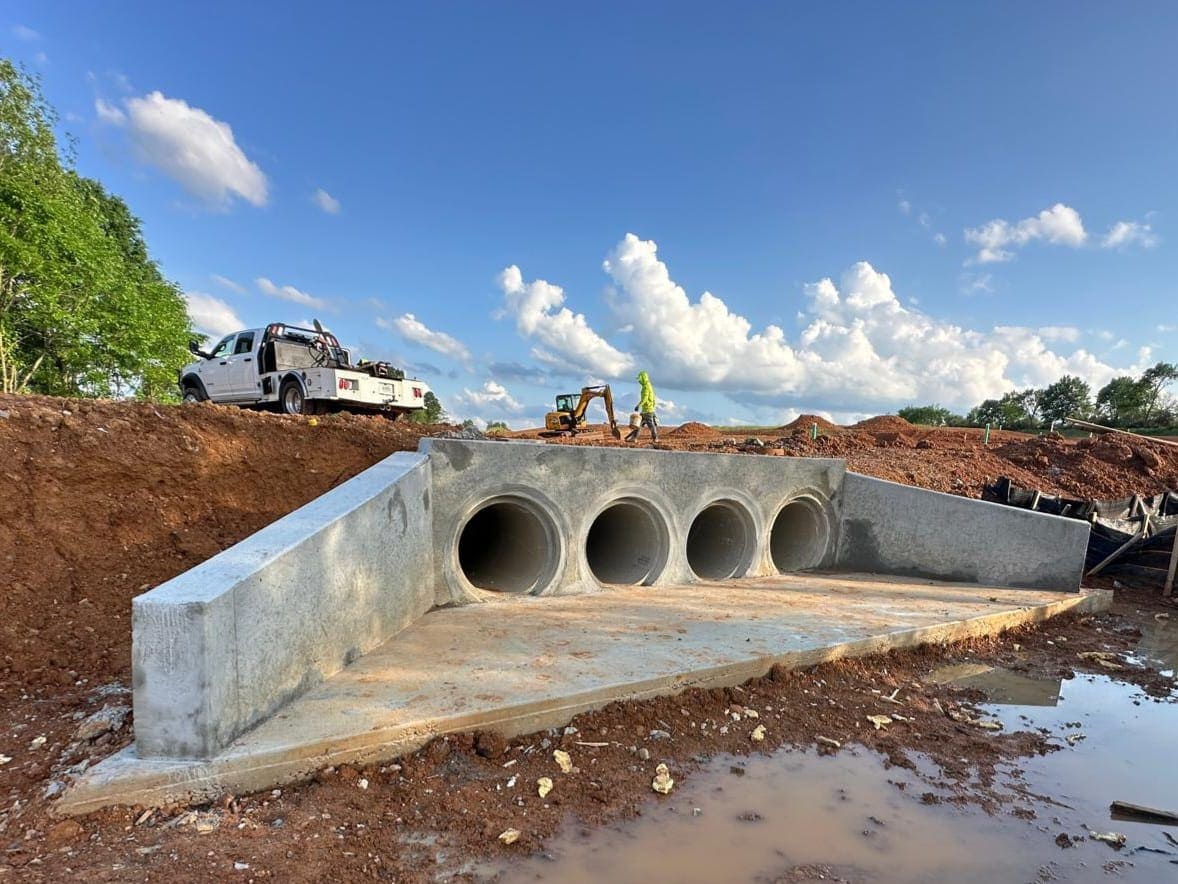 Commercial concrete property project