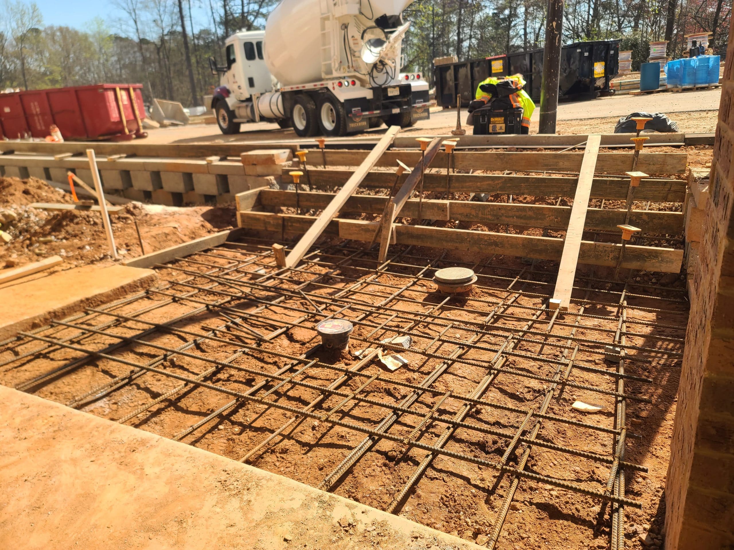 Sealed residential concrete surface