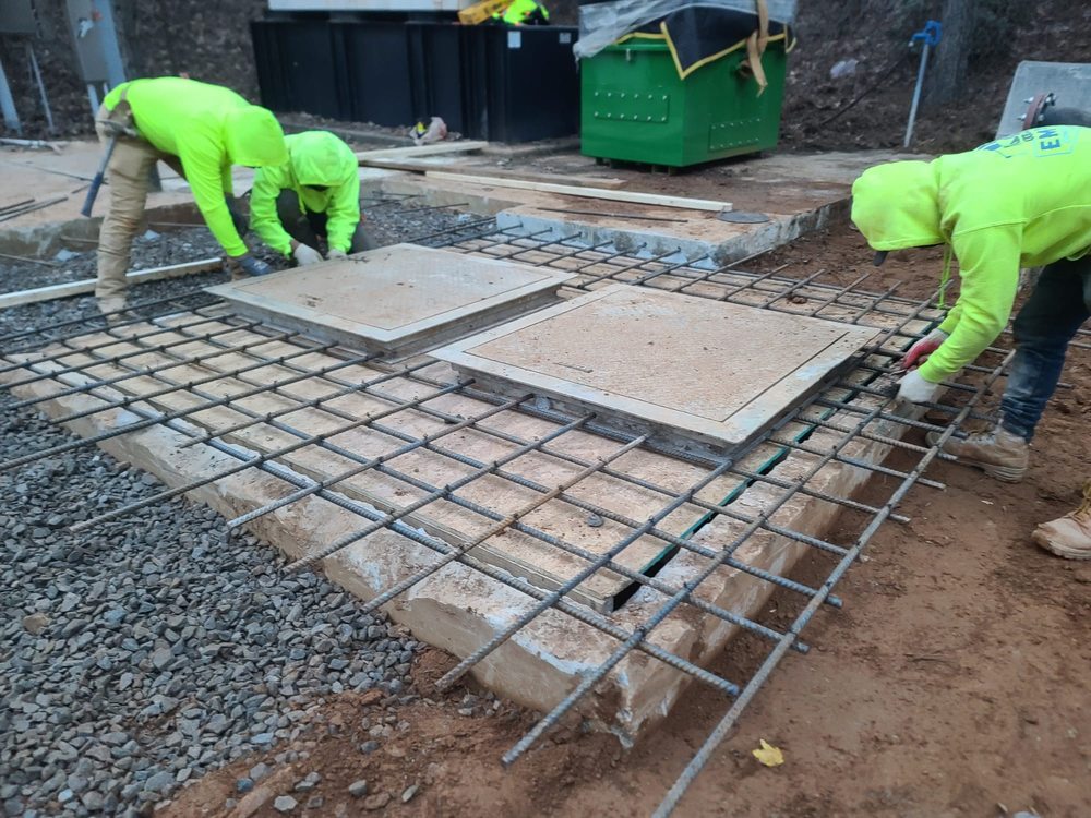 Residential concrete slab construction