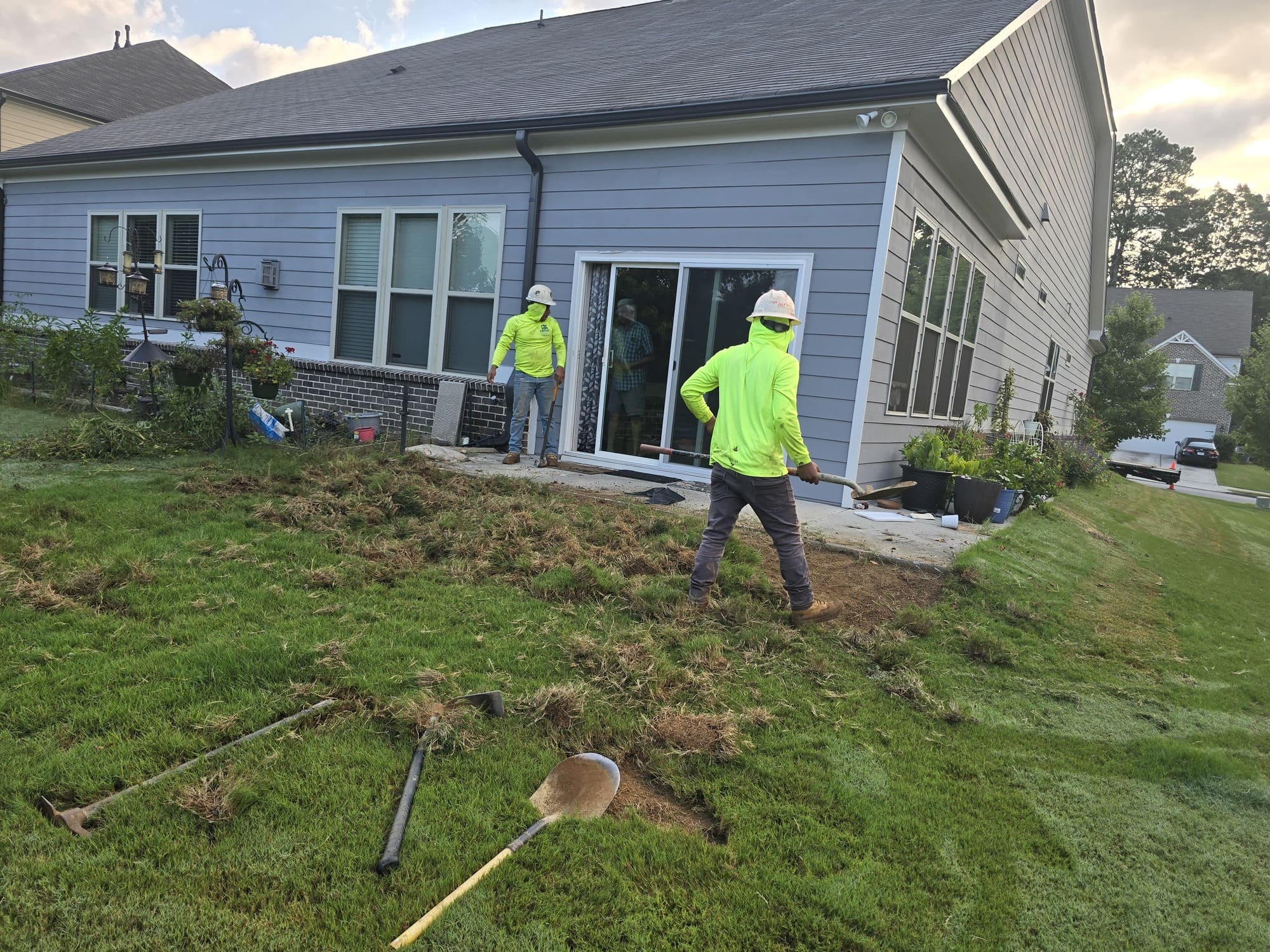 Concrete construction project in Marietta Georgia