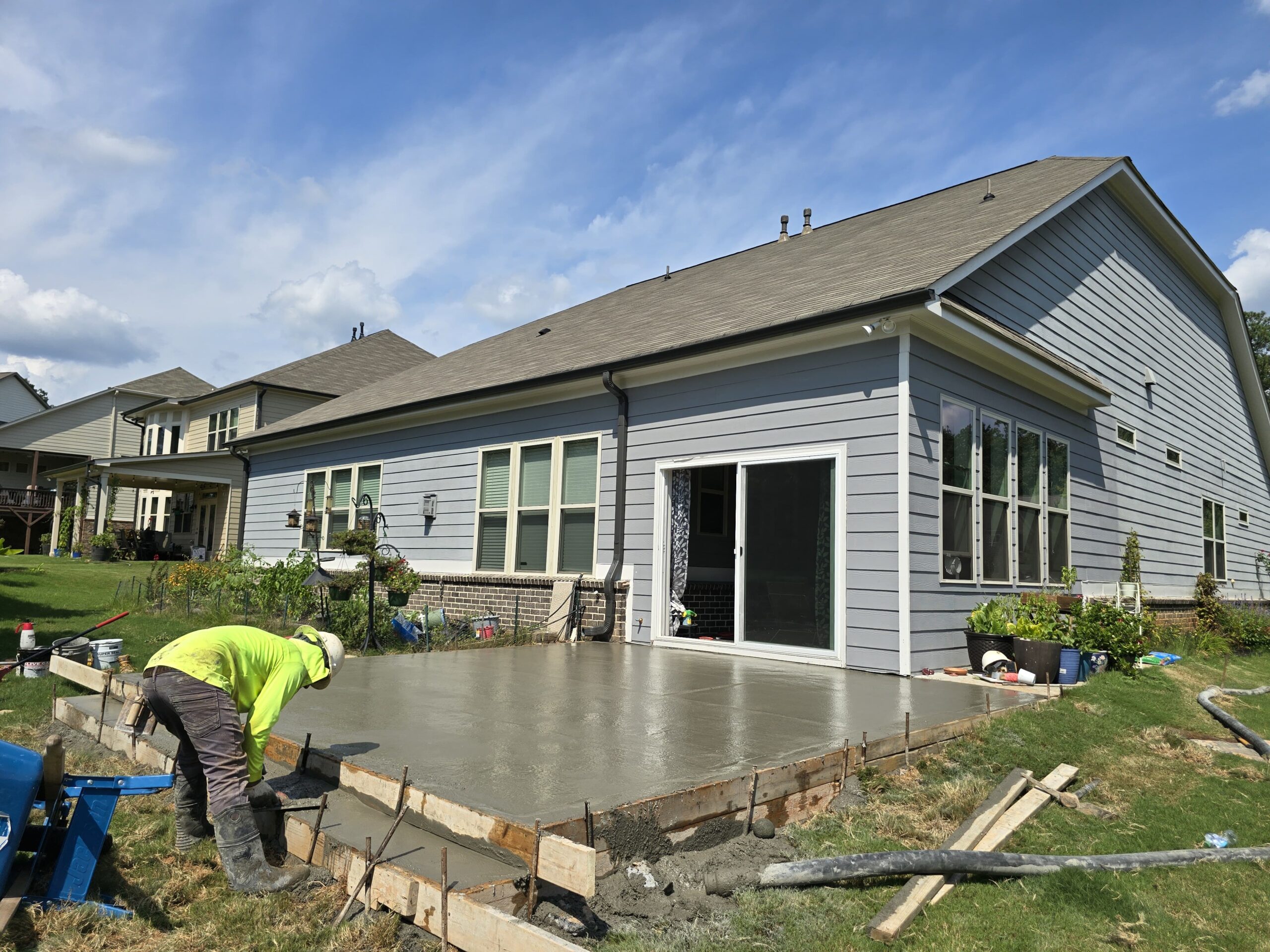 Concrete patio project by Empire Concrete Works