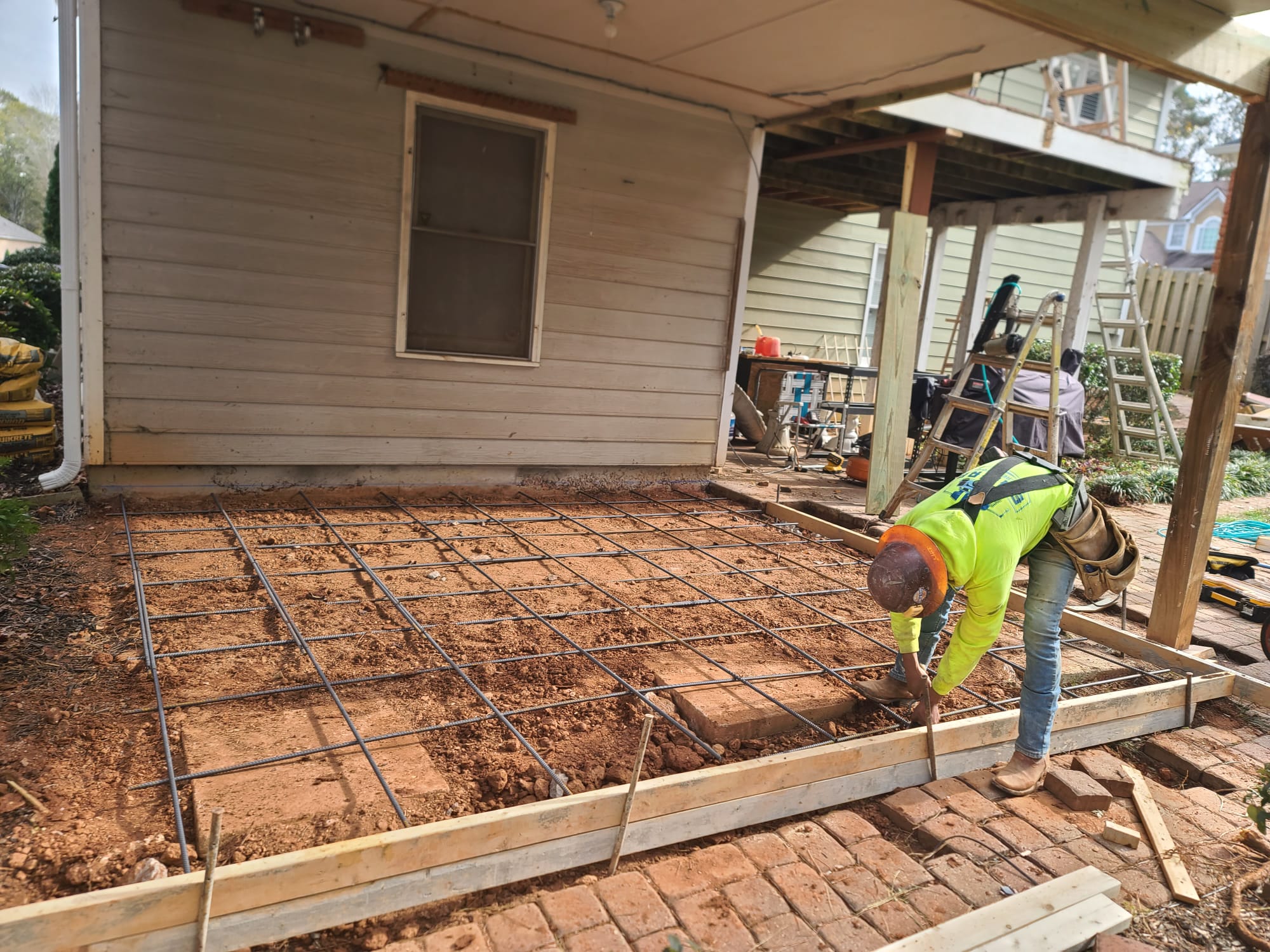 Concrete construction project in Kennesaw Georgia