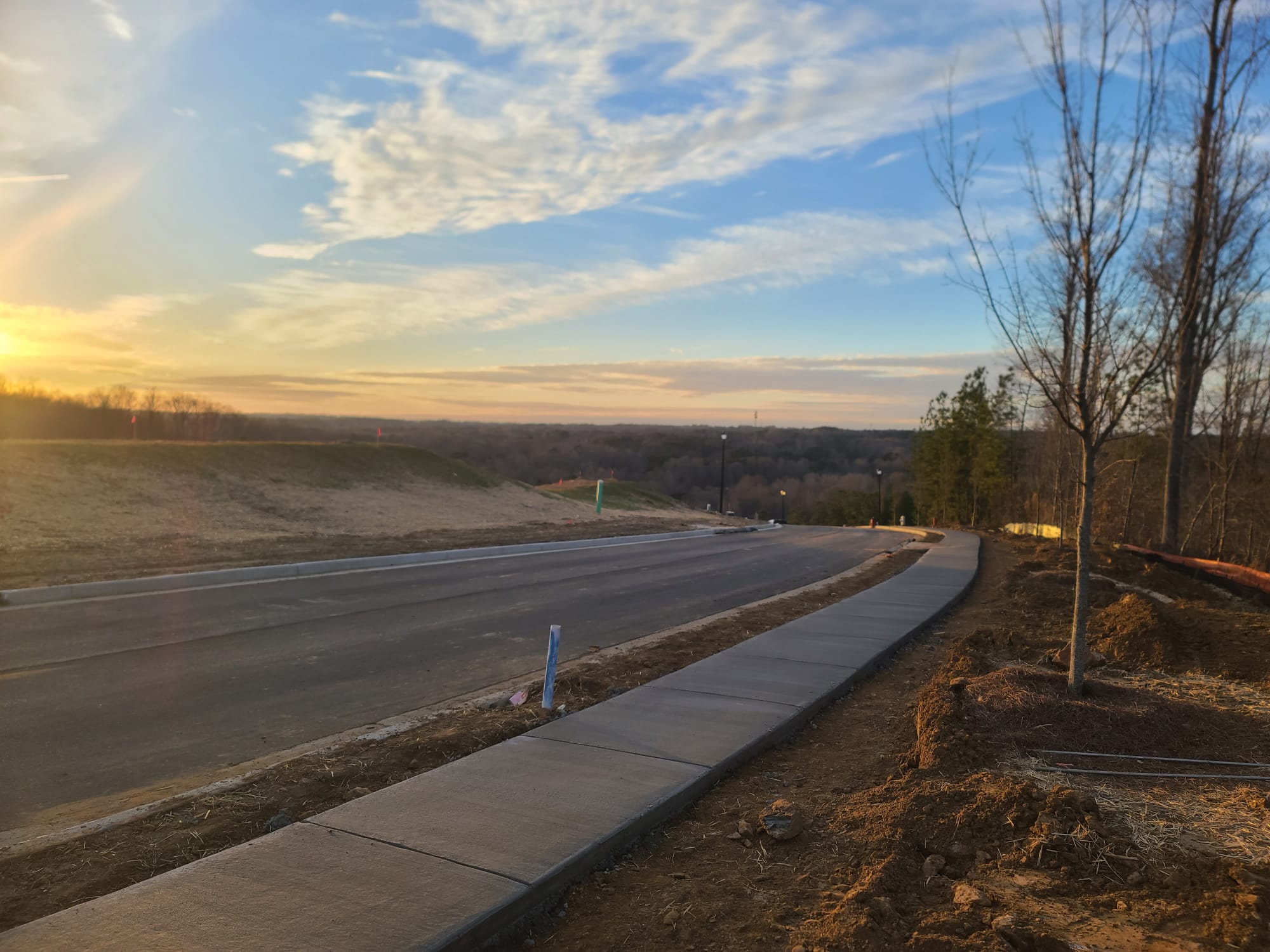 Residential concrete sidewalk project