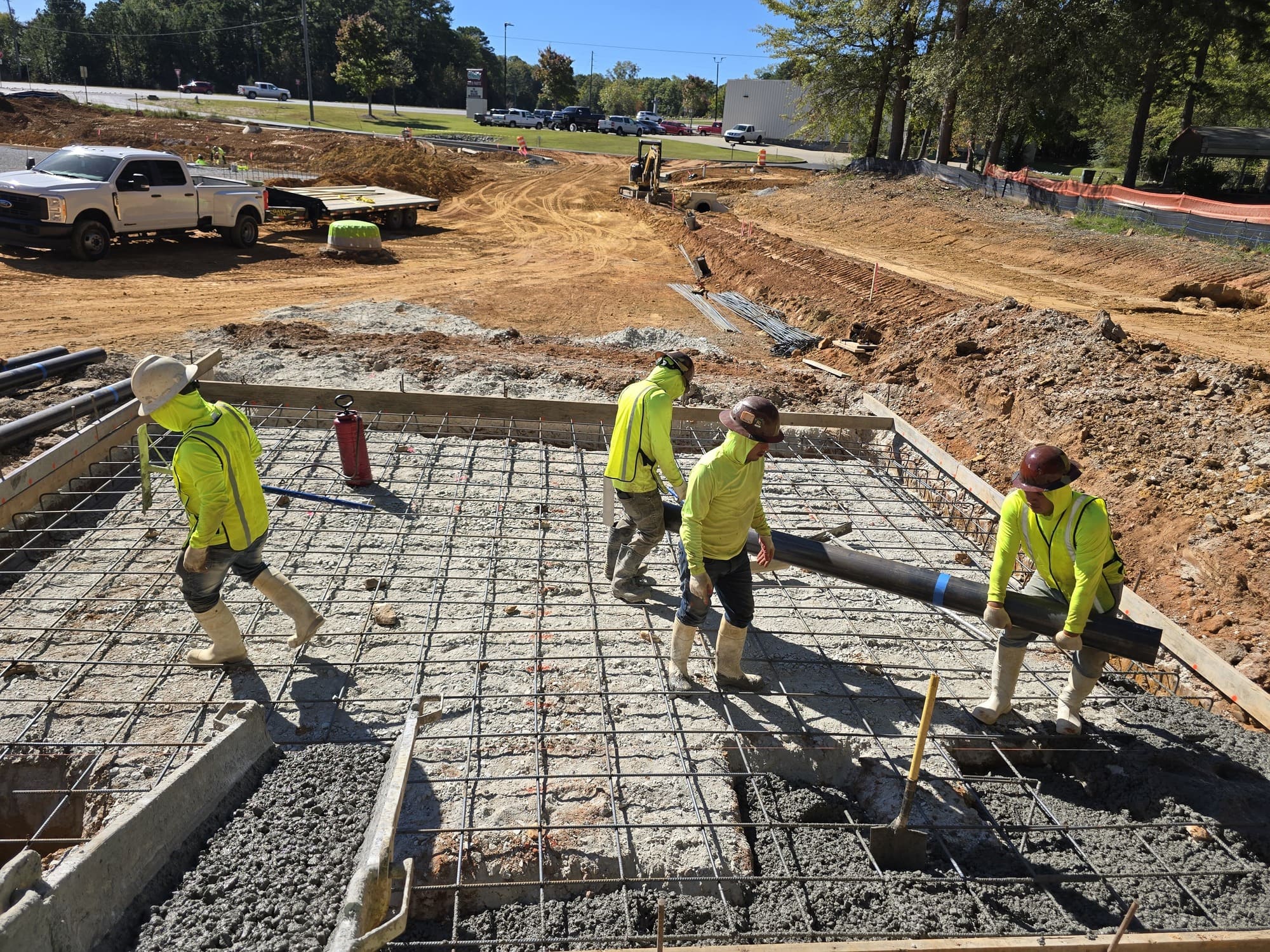Concrete construction project in Norcross Georgia