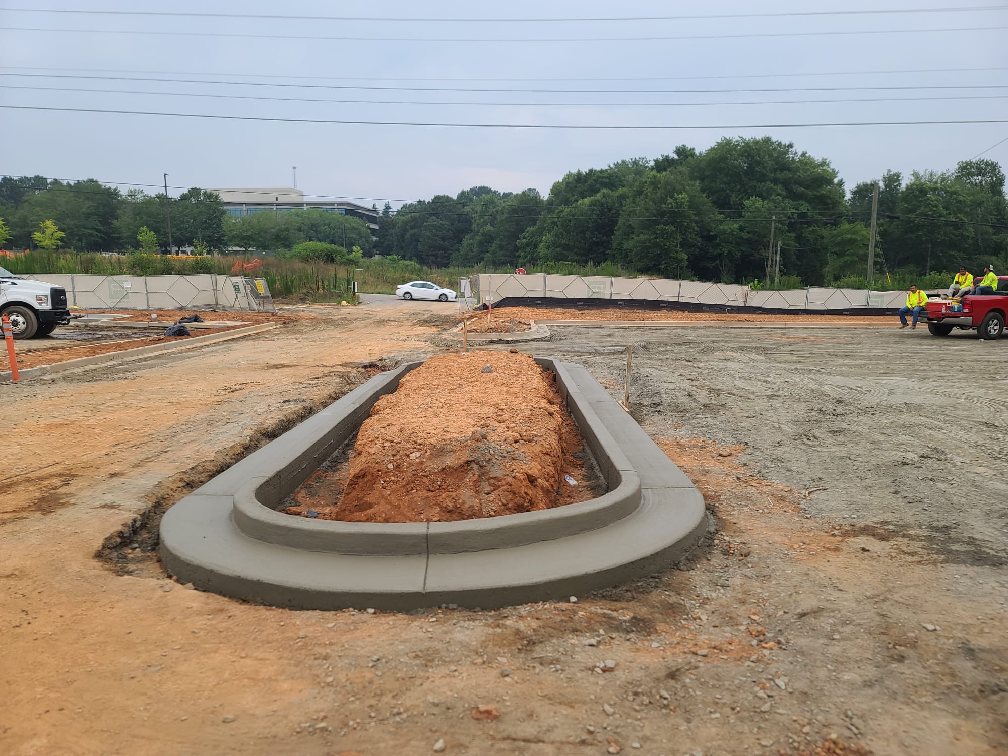 Commercial site concrete project