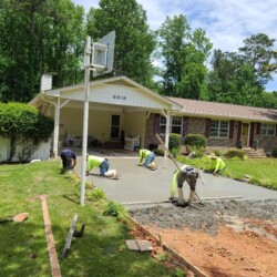concrete driveway